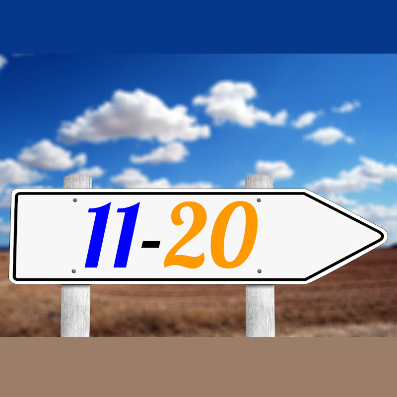 எண்கள் (11 - 20)